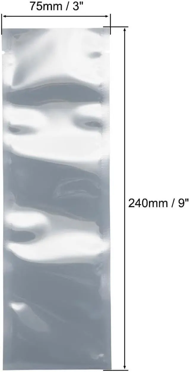 Alt view image 3 of 5 - 50 PCS Anti Static Bag Shield Shielding Bag, Flat Open Top, 3" x 9.4"