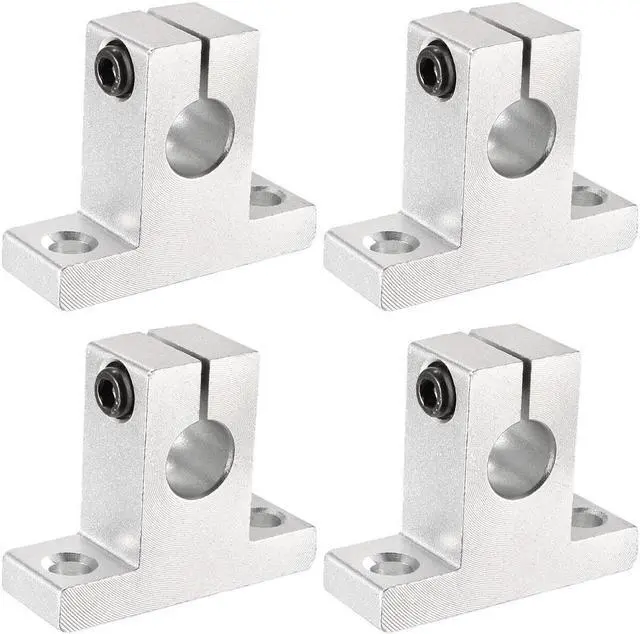 Main image of 4PCS SK10 Aluminum Linear Motion Rail Clamping Rod Rail Guide Support for 10mm Diameter Shaft