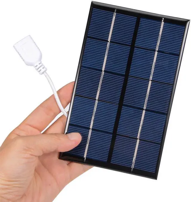 Alt view image 4 of 5 - 2W 5V Mini Solar Panel Module DIY Polysilicon with 455mm Wire for Toys Charger