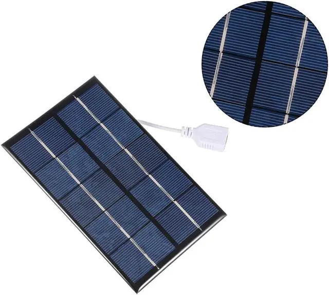 Alt view image 5 of 5 - 2W 5V Mini Solar Panel Module DIY Polysilicon with 455mm Wire for Toys Charger