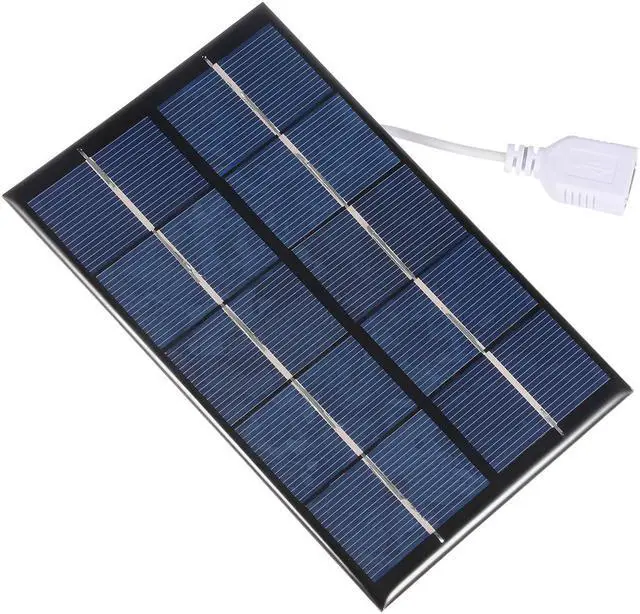 Main image of 2W 5V Mini Solar Panel Module DIY Polysilicon with 455mm Wire for Toys Charger