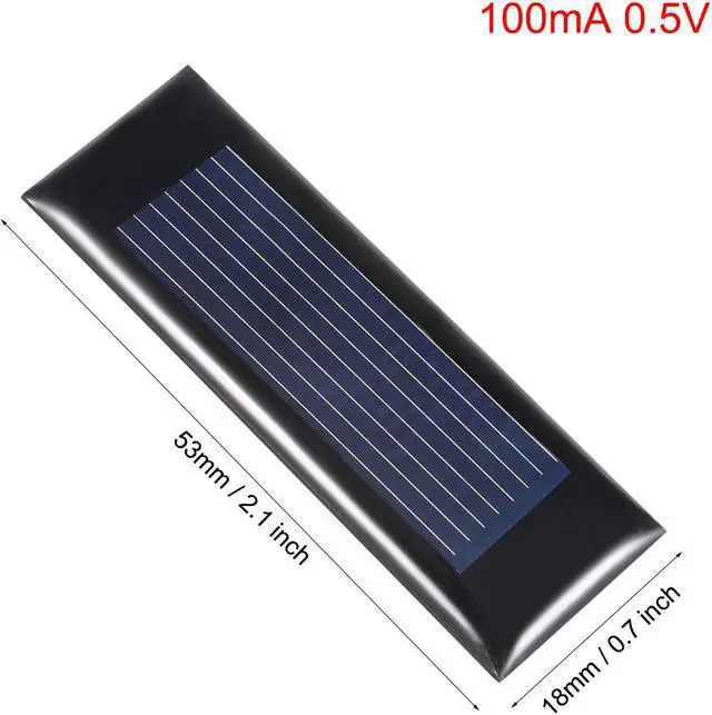 Alt view image 2 of 5 - 5Pcs 100mA 0.5V Small Solar Panel Module DIY Polysilicon for Toys Charger