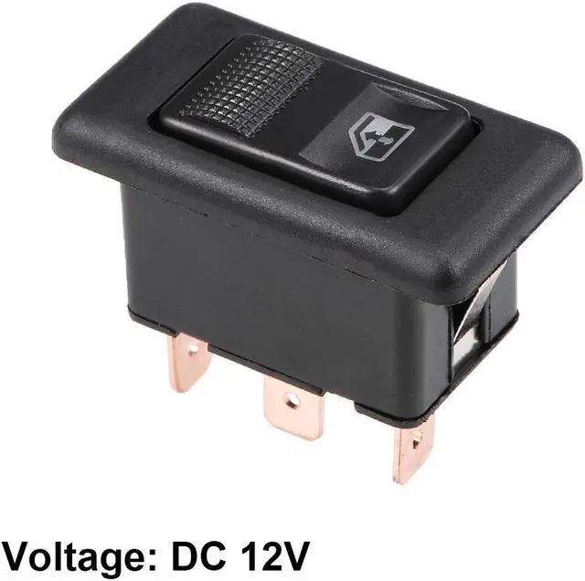 Alt view image 3 of 4 - 5 Pins Car Window Switch Car Master Rocker Switch Momentary Glass Lifter Switch DC 12V 2pcs