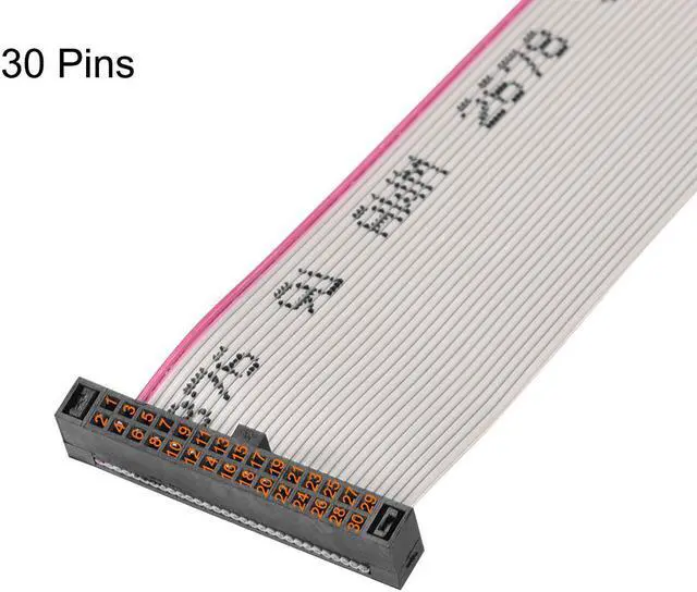 Alt view image 2 of 5 - IDC Wire Flat Ribbon Cable FC/FC Female Connector A-type 30Pins 1.27mm Pitch 20cm Length