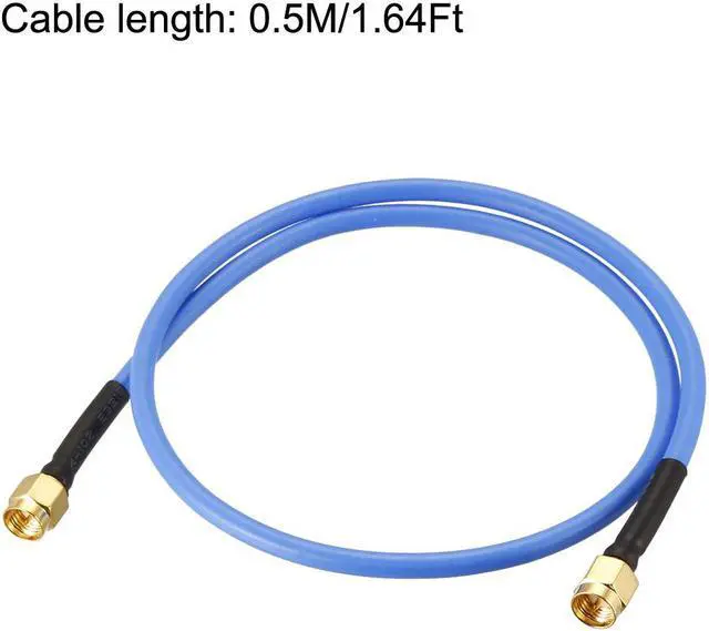 Alt view image 4 of 4 - SMA Male to SMA Male Right Angle Coaxial Cable 50 ohm 0.5M/1.64Ft RG402