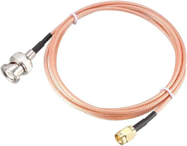 Main image of RG316 Coaxial Cable with BNC Male to SMA Male Connectors 50 Ohm 6 ft