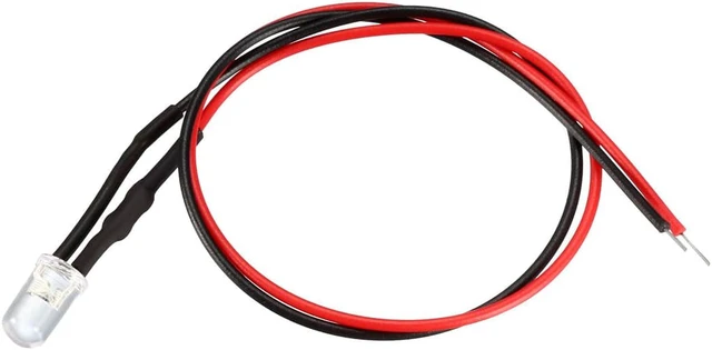 Alt view image 4 of 10 - Prewired LED Light , DC 3-5V 20mA - 5mm Emerald-Green Pre-Wired Bulb Lamp ( 10PCS )