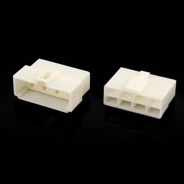 Alt view image 4 of 4 - 5 Sets 6.3mm 8 Pin Car Automotive Electrical Wire Connector Male Female Housing