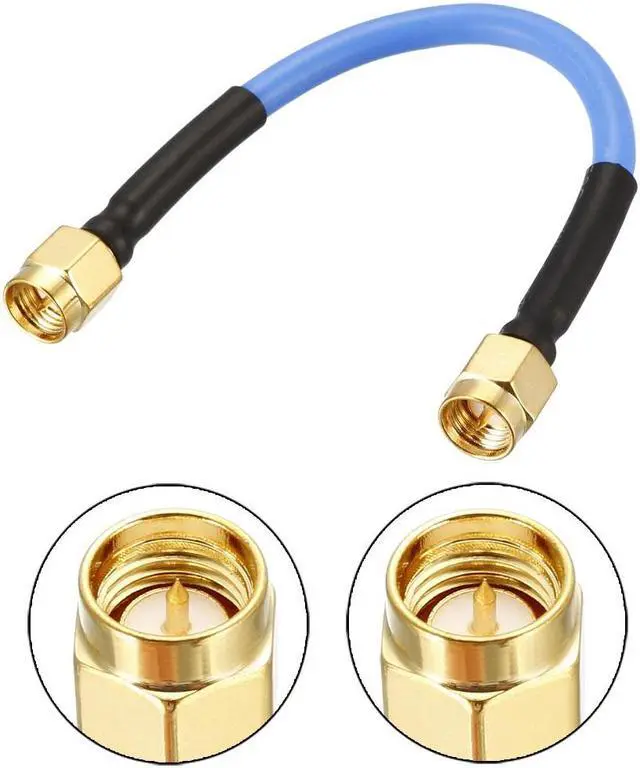 Alt view image 2 of 4 - SMA Male to SMA Male Right Angle Coaxial Cable 50 ohm 0.1M/0.33Ft RG402