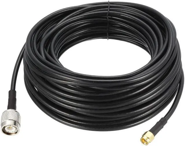 Main image of SMA Male to TNC Male RG58 RF Coaxial Cable 50 ft