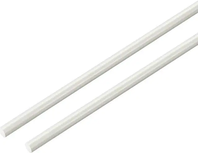 Main image of FRP Fiberglass Round Rod 1/8 inch Dia 20 inch Length White Engineering Round Bar Rod 2pcs