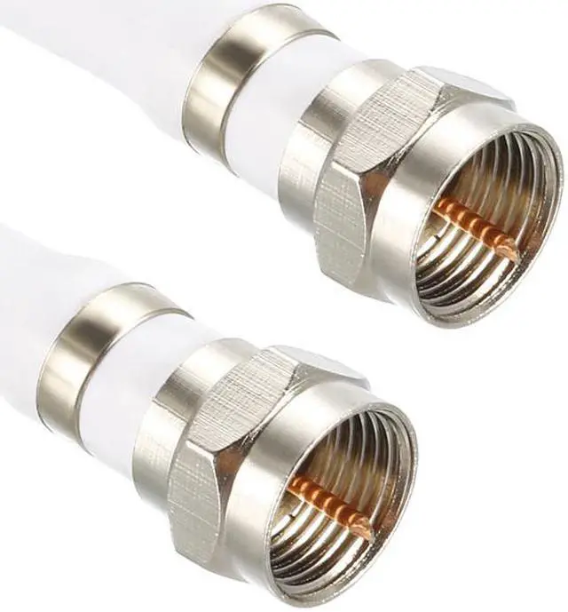 Alt view image 3 of 4 - RG6 Coaxial Cable With F Type Male to F Type Male Connectors 2 ft