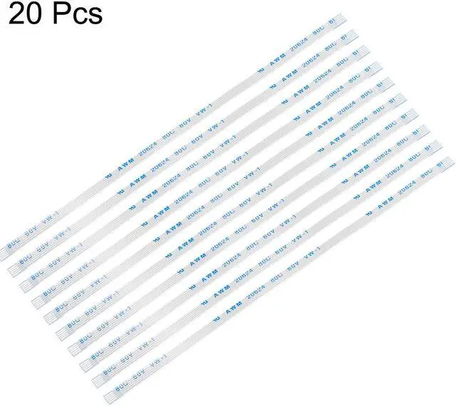 Alt view image 3 of 5 - Flexible Flat Cable, 5 Pins 0.5mm Pitch 120mm FPC FFC Flexible Ribbon Cable for LCD TV Car Audio DVD Player Laptop 20Pcs (A Type)