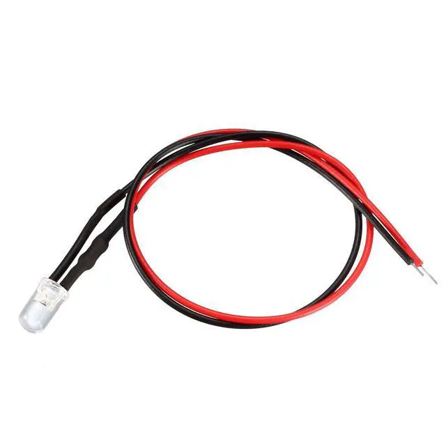Alt view image 4 of 8 - Prewired LED Light , DC 9-12V 20mA - 5mm Warm White Pre-Wired Bulb Lamp ( 10PCS )