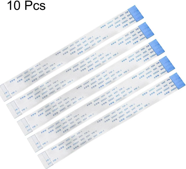 Alt view image 2 of 5 - Flexible Flat Cable, 30 Pins 0.5mm Pitch 150mm FPC FFC Flexible Ribbon Cable for LCD TV Car Audio DVD Player Laptop 10Pcs (B Type)