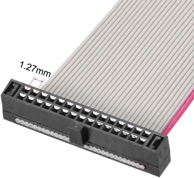 Alt view image 3 of 5 - IDC Wire Flat Ribbon Cable FC/FC Female Connector A-type 30Pins 1.27mm Pitch 20cm Length