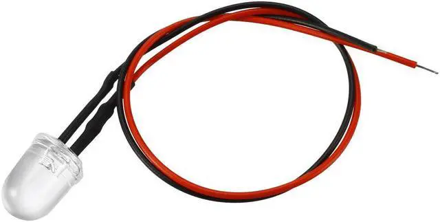 Alt view image 3 of 4 - Prewired LED Light , DC 3-6V 20mA - 10mm Emerald-Green Pre-Wired Diodes Lamp 5pcs for DIY Boat Parties