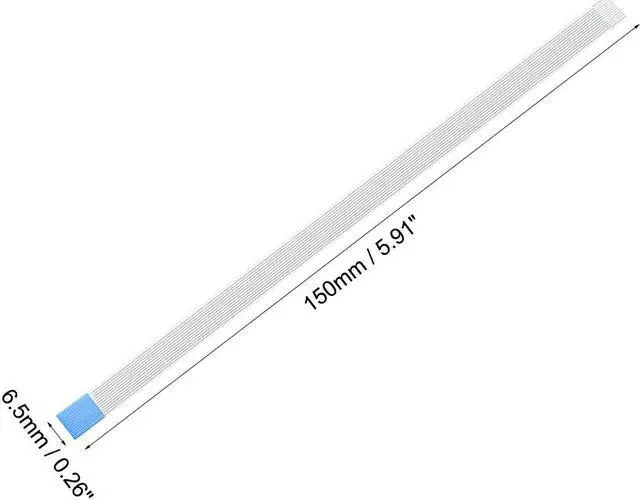 Alt view image 3 of 4 - Flexible Flat Cable, 12 Pins 0.5mm Pitch 150mm FPC FFC Flexible Ribbon Cable for LCD TV Car Audio DVD Player Laptop 10Pcs (B Type)