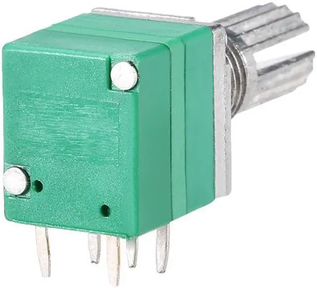 Alt view image 3 of 3 - Potentiometer With Switch  B500K Ohm Variable Resistors Single Turn Rotary Carbon Film Taper RV097NS  5pcs