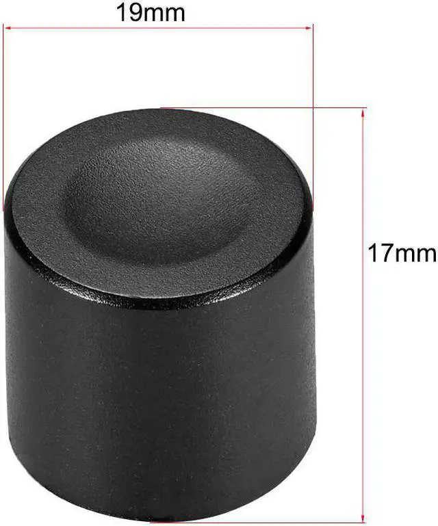 Alt view image 2 of 3 - 10pcs,Potentiometer Control Knobs For Electric Guitar Acrylic Volume Tone Knobs Black D type 6mm