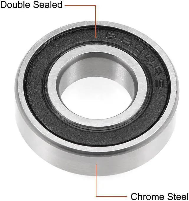 Alt view image 2 of 4 - 6800-2RS Deep Groove Ball Bearing 10x19x5mm Double Sealed ABEC-3 Bearings 2-Pack