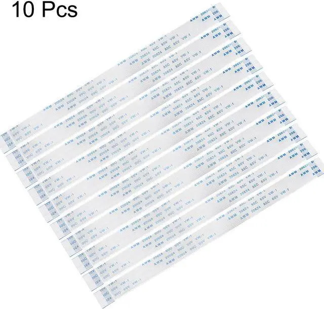 Alt view image 2 of 4 - Flexible Flat Cable, 20 Pins 0.5mm Pitch 150mm FPC FFC Flexible Ribbon Cable for LCD TV Car Audio DVD Player Laptop 10Pcs (A Type)