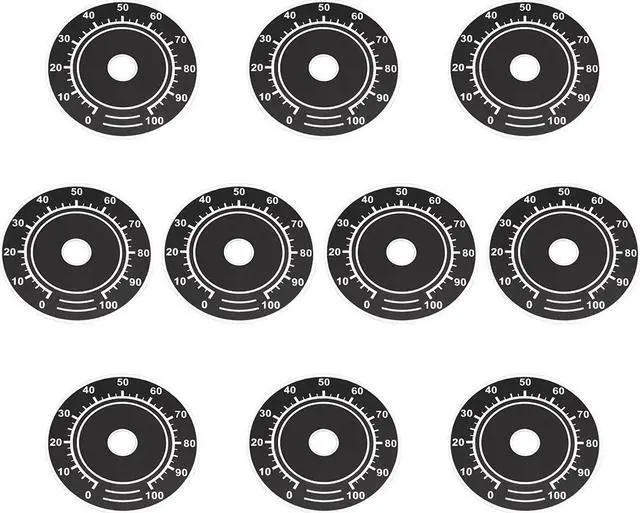 Main image of Rheostat Variable Transformer Potentiometer Control 0-100 Dial Face Plate 10pcs