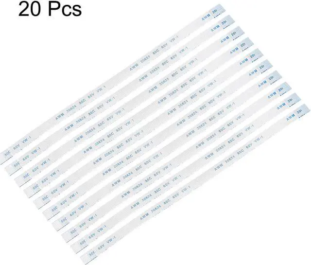 Alt view image 2 of 4 - Flexible Flat Cable, 10 Pins 0.5mm Pitch 150mm FPC FFC Flexible Ribbon Cable for LCD TV Car Audio DVD Player Laptop 20Pcs (A Type)