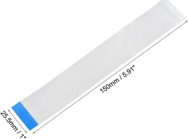 Alt view image 3 of 4 - Flexible Flat Cable, 50 Pins 0.5mm Pitch 150mm FPC FFC Flexible Ribbon Cable for LCD TV Car Audio DVD Player Laptop 10Pcs (B Type)