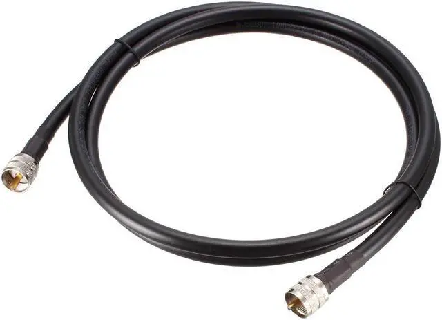 Main image of RG8U Coaxial Cable with Pl-259 Male Connectors for CB/Ham Radio 6 Ft