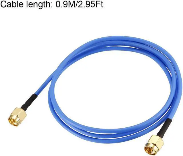 Alt view image 4 of 4 - SMA Male to SMA Male Coaxial Cable 50 ohm 0.9M/2.95Ft RG405 2pcs