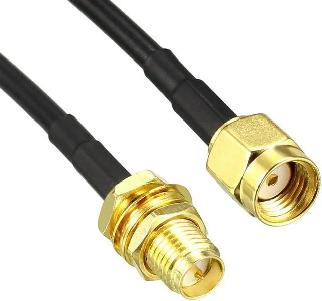Alt view image 3 of 4 - Antenna Extension Cable RP-SMA Male to RP-SMA Female Low Loss RG174 6 ft 2pcs
