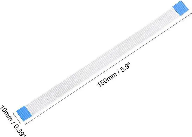 Alt view image 4 of 5 - Flexible Flat Cable,150mm 1mm Pitch 9 Pins FPC FFC Flexible Ribbon Cable for LCD TV Car Audio DVD Player 10Pcs (A type)