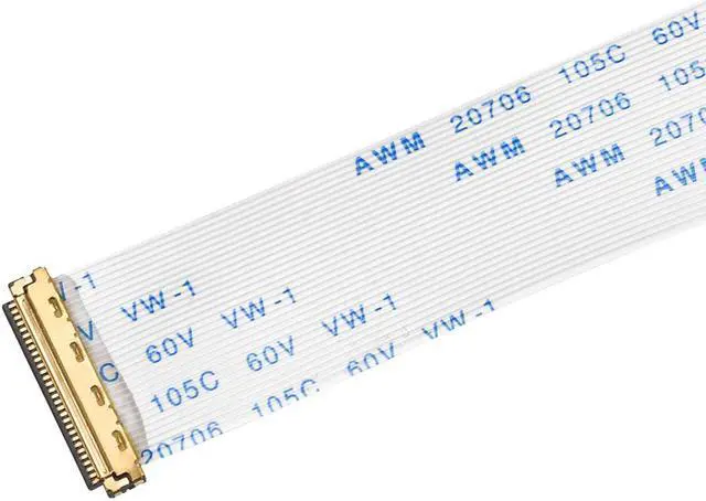 Alt view image 4 of 5 - Flexible Flat Cable, 30 Pins 0.5mm Pitch 300mm FPC FFC Flexible Ribbon Cable for LCD TV Car Audio DVD Player Laptop (A Type)