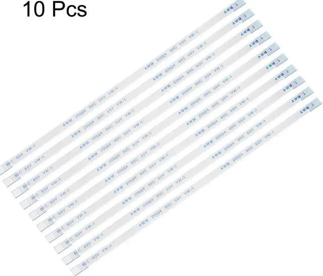 Alt view image 2 of 4 - Flexible Flat Cable, 7 Pins 0.5mm Pitch 150mm FPC FFC Flexible Ribbon Cable for LCD TV Car Audio DVD Player Laptop 10Pcs (A Type)
