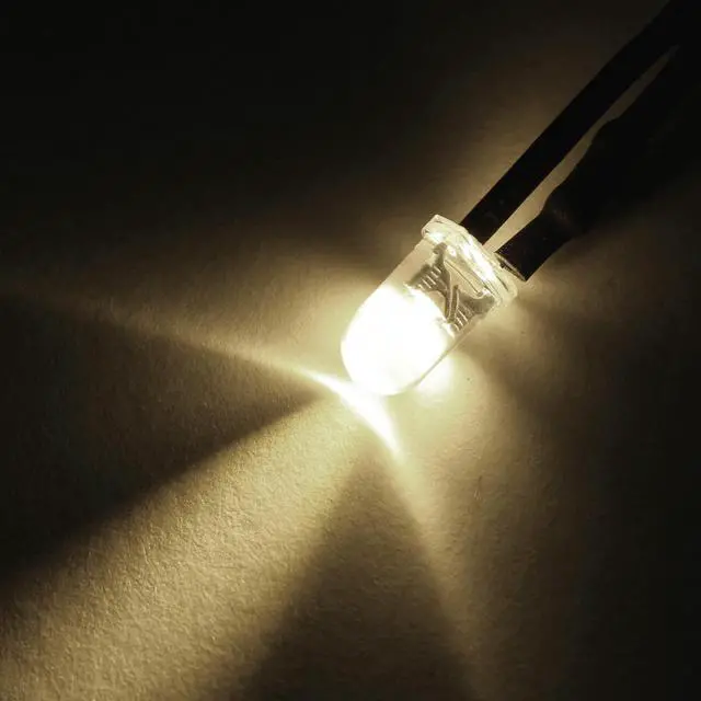Alt view image 5 of 8 - Prewired LED Light , DC 9-12V 20mA - 5mm Warm White Pre-Wired Bulb Lamp ( 10PCS )