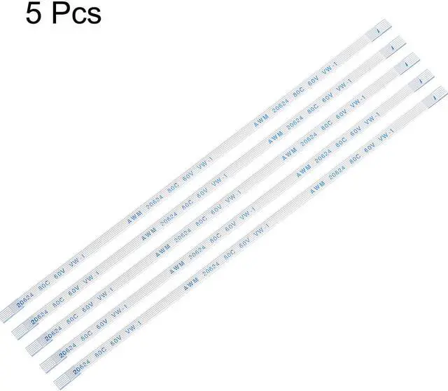 Alt view image 2 of 4 - Flexible Flat Cable, 6 Pins 0.5mm Pitch 150mm FPC FFC Flexible Ribbon Cable for LCD TV Car Audio DVD Player Laptop 5Pcs (A Type)