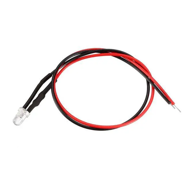Alt view image 3 of 4 - Prewired LED Light , DC 3-5V 20mA - 3mm Warm White Pre-Wired Bulb Lamp ( 10PCS )