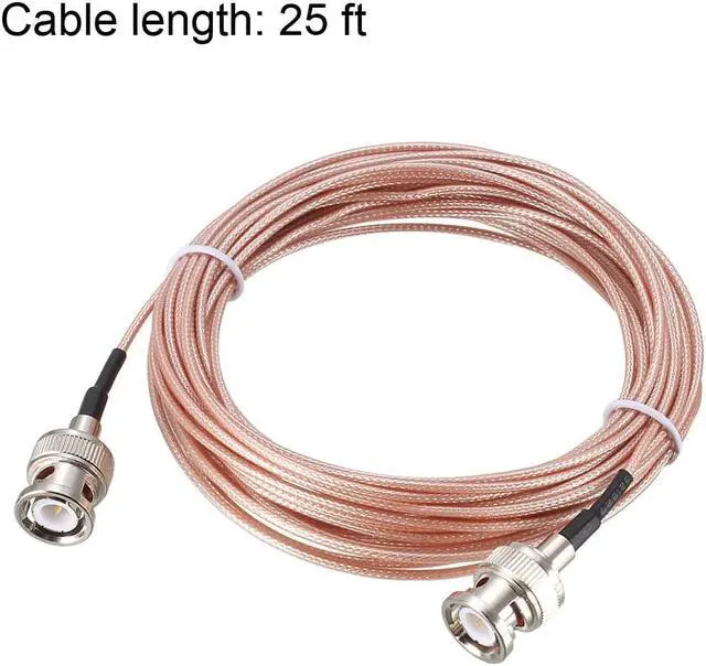 Alt view image 4 of 4 - BNC Male to BNC Male Coax Cable RG178 Low Loss RF Coaxial Cable 25 ft