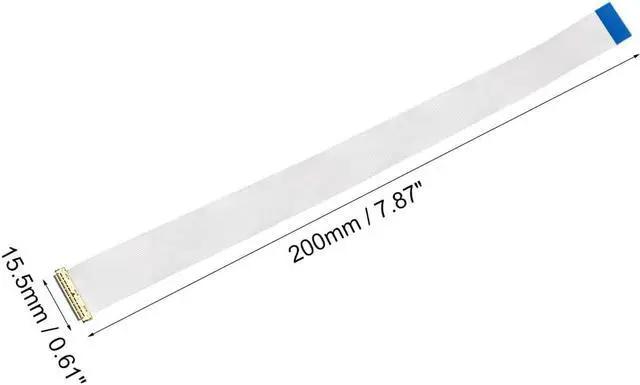 Alt view image 2 of 4 - Flexible Flat Cable, 30 Pins 0.5mm Pitch 200mm FPC FFC Flexible Ribbon Cable for LCD TV Car Audio DVD Player Laptop (A Type)