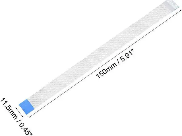 Alt view image 3 of 4 - Flexible Flat Cable, 22 Pins 0.5mm Pitch 150mm FPC FFC Flexible Ribbon Cable for LCD TV Car Audio DVD Player Laptop 5Pcs (B Type)