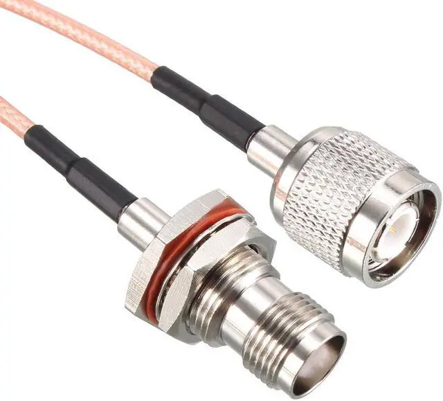 Alt view image 3 of 4 - RG316 RF Coaxial Cable TNC Male to TNC Female Bulkhead Pigtail Jumper Cable 3 ft
