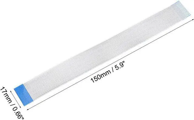 Alt view image 4 of 5 - Flexible Flat Cable,150mm 1mm Pitch 16 Pins FPC FFC Flexible Ribbon Cable for LCD TV Car Audio DVD Player 5Pcs (B type)
