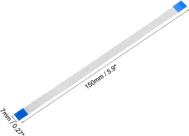 Alt view image 3 of 4 - Flexible Flat Cable,150mm 1mm Pitch 6 Pins FPC FFC Flexible Ribbon Cable for LCD TV Car Audio DVD Player 5Pcs (A type)