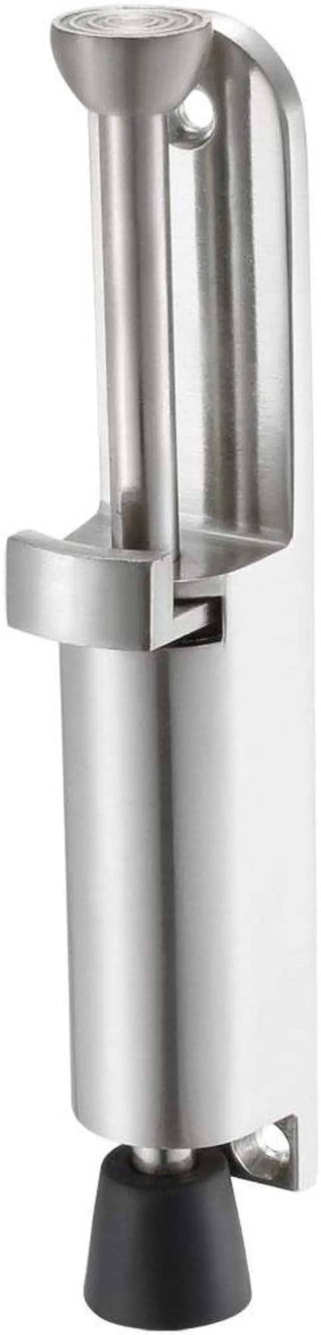 Main image of Kickdown Door Stopper Spring Loaded Foot Pedal Door Stops Holder Silver Tone