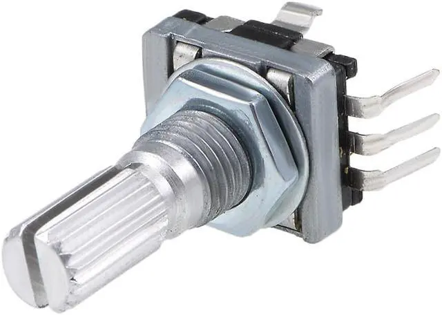 Alt view image 4 of 6 - 360 Degree Rotary Encoder Code Switch Digital Potentiometer EC11 5 Pins 14mm Shaft 10pcs