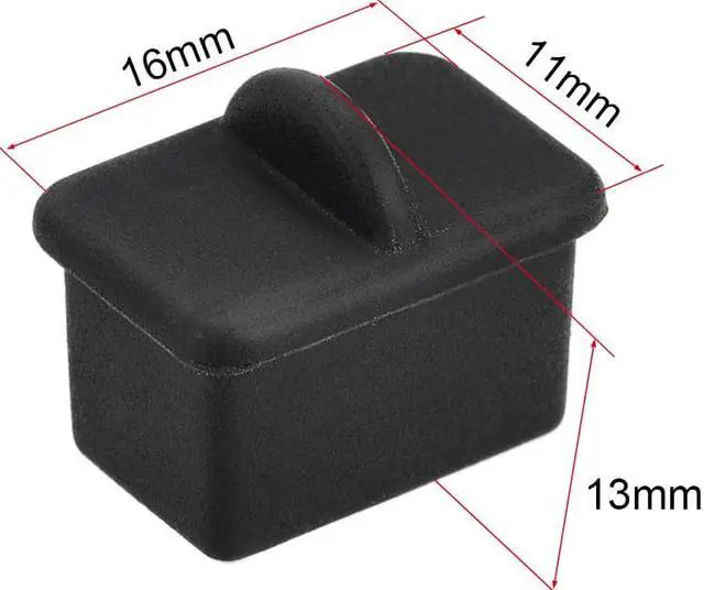 Alt view image 7 of 7 - SFP-A Port Anti-Dust Stopper Cap Cover Black Silicone 10pcs