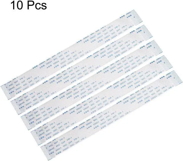 Alt view image 2 of 4 - Flexible Flat Cable,150mm 1mm Pitch 15 Pins FPC FFC Flexible Ribbon Cable for LCD TV Car Audio DVD Player 10Pcs (A type)