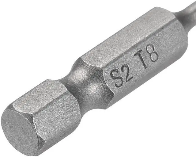 Alt view image 4 of 4 - 50mm Long 1/4" Hex Shank TS8 Torx Security Star Screwdriver Bits S2 High Alloy Steel 10pcs