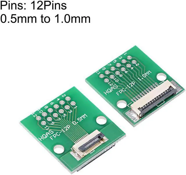 Alt view image 2 of 3 - FFC FPC 12 Pin 0.5mm Pitch to DIP 1.0mm PCB Converter Board Couple Extend Adapter